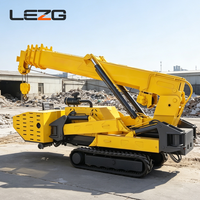 Grue araignée à chenilles à faibles émissions 4 tonnes 7 tonnes, machine de levage sur chenilles pour travaux d'entretien municipal