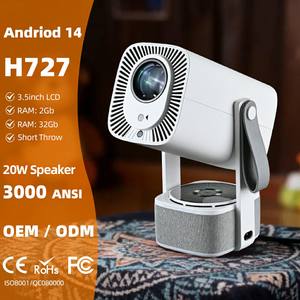 Projecteur 2026 2+32 Go 4K Full HD Android 14 2-en-1 Haut-parleur Bluetooth 20W Correction trapézoïdale automatique CE Projecteurs de jeu IA Football A005 Pro - Product Image 1