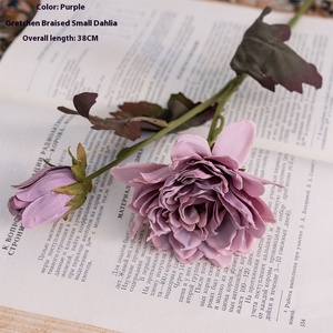 Wholesale Cross-Border INS Style Decorative <b>Flowers</b> Plants YC1016-<b>Artificial</b> <b>Small</b> Lily Dried Burnt Green Graduations Halloween - Product Image 5