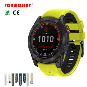 Correa de Silicona Forwelleny de 22mm 26mm para Reloj Deportivo <span class=keywords><strong>Garmin</strong></span> <span class=keywords><strong>Enduro</strong></span>/Fenix 7X/7 8 PRO 8x con Liberación Rápida - Product Image 1