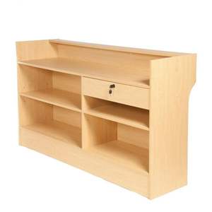 <span class=keywords><strong>Comptoir</strong></span> de <span class=keywords><strong>caisse</strong></span> en panneaux de particules MDF pour magasin de détail, <span class=keywords><strong>vitrine</strong></span> 48x22x42 pouces, style simple, utilisation en supermarché, service complet - Product Image 2