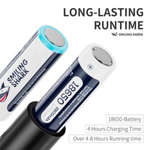 Smiling Shark Rechargeable Zoom Flashlight Led Camping Lamp With <b>Dimmer</b> Aluminum Alloy - Product Image 3