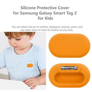 Funda protectora de silicona con Pin oculto GPS Tracker Clip Holder Case para niños <span class=keywords><strong>Samsung</strong></span> <span class=keywords><strong>Galaxy</strong></span> <span class=keywords><strong>SmartTag</strong></span> 2 Cover con Pin para ropa - Product Image 3