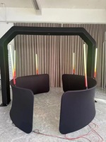 Offre Spéciale : Nouvelle Cabine Photo 360 Légère avec Éclairage LED pour 10 Personnes, Batterie Externe et Autocollant avec Logo Personnalisé Gratuit