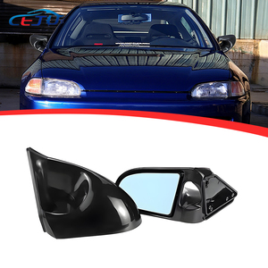 Espejos Retrovisores Laterales Negros Estilo Carbono ABS para <span class=keywords><strong>Honda</strong></span> <span class=keywords><strong>Civic</strong></span> EJ1 EG5 EH3 <span class=keywords><strong>EJ8</strong></span> EM1 EK9 Integra DC5 Acura RSX 1992-2000 - Product Image 1
