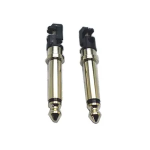 Wholesale 6.3mm Mono With 9.0mm Tray Audio Microphone Mono Plug 6.3*9.0 Jack Connector Headphone Plug 63mm audio jack plug