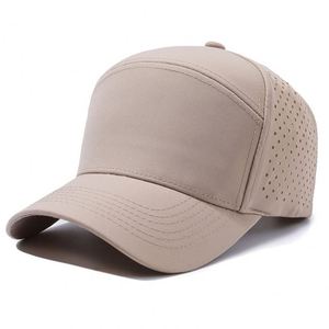 Most Popular Baseball Cap With Embroidered Logo Waterproof Breathable Quick-Drying 7 Panel <b>Running</b> Hat With Laser Holes - Product Image 4