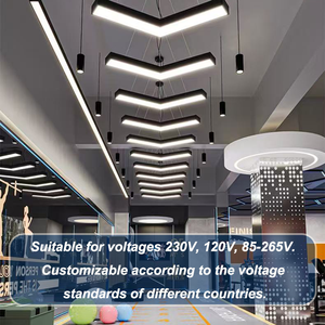 Lampada a Sospensione Decorativa a Freccia Certificata UL CE, Stile Semplice, in Ferro Battuto, per Illuminazione d'Atmosfera in Ufficio, Palestra, Corridoio, Studio - Product Image 4