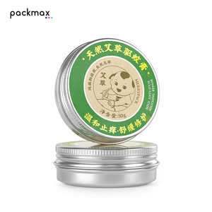 Baume Répulsif Moustiques Naturel à l'Armoise 30g en Boîte Aluminium 52*20mm - Pot Vide Rechargeable Hermétique à Vis - Product Image 1