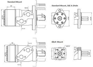 Bomba de Pistón de Alto Torque, Motor Orbital para Miniexcavadora, Modelo CBM 5, 3 Años de Garantía, Certificación CE ISO, en Venta - Product Image 4