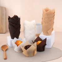 Prêts à être expédiés : élégantes douilles à cupcakes en papier blanc anti-graisse, moules à muffins, outils de décoration de gâteaux pour mariage et fête