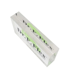 Support de présentation de logo en acrylique transparent moderne de qualité supérieure avec panneau de paiement par code QR pour une utilisation autonome et écologique au bureau et en <span class=keywords><strong>magasin</strong></span> - Product Image 3