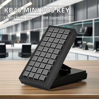 Keyboard POS Mini 40-Tombol Berkabel USB KB40S/U Harga Pabrik LIF, Dapat Diprogram untuk Penggunaan Mesin Kasir oleh Kasir, Sistem Operasi Win/Android/Linux