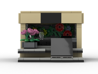 Modelo de Bloques de Construcción de Floristería Personalizada, Juego Educativo de Construcción DIY, Escena de Tienda Personalizada, Regalo Empresarial, Souvenir Corporativo