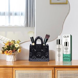 <span class=keywords><strong>Vaso</strong></span> a forma di borsa in ceramica vasi di trifoglio neri carini (fatti a mano) per decorazione <span class=keywords><strong>porta</strong></span> pennelli Organizer e portapenne - Product Image 5