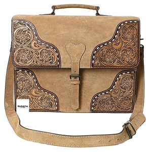 Bolso de Hombro Tipo Maletín de Cuero Genuino con Borlas y Flores Estilo Bohemio para Mujer, Marca Rodeo International, Personalizado, de Gamuza Natural, Superventas - Product Image 1
