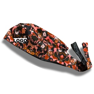 Cuffia Chirurgica in Cotone Traspirante con Stampa Fantasia Zucchero e Spezie, Fodera in Raso, Assorbente, Unisex, per Uso Ospedaliero - Product Image 5