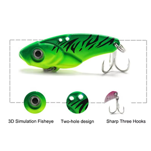 เหยื่อปลอมแบบสั่นสำหรับปลาแบส PIKE Perch ตกปลา3D ฟิชชิ่งได้5ก.-20ก. - Product Image 5