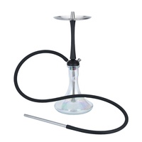 Tige de chicha en acier inoxydable, 1 pièce, boîte cadeau de luxe, grande taille, tuya européenne