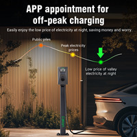 Nuevo Cargador de Vehículos Eléctricos CALION EV--C02A-US Universal Tipo 1 7.5/9.6kw Monofásico de Pared con Protección IP54, RFID/APP, Corriente Máxima de 50A