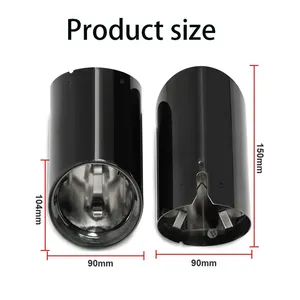 Para BMW Serie 3 G20 G21 G22 320D 330i 320i 2023 2024: Difusor de escape de punta, cubierta de escape de repuesto, accesorios del sistema de escape - Product Image 5