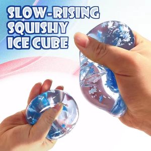 Bán buôn New Thần Tài Đồ chơi Squishy Ice Block căng thẳng bóng giải nén vui màu xanh Ice <span class=keywords><strong>Cube</strong></span> Squishy căng thẳng cứu trợ thần tài đồ chơi - Product Image 3