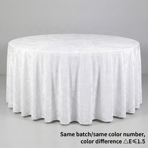 120" Elegant Emerald Green Crushed Velvet Round Tablecloth Luxury Crush Velvet Round <strong>Table</strong> <strong>Cloths</strong> for <strong>Events</strong> Velvet - Product Image 5