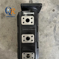 Pompe à engrenages hydraulique triple pour foreuse de roche, pompe à huile à triple engrenage pour charge lourde, pour équipement de forage minier