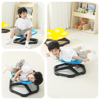ODM Autisme TDAH Enfants Sensoriel Glowing Musique Plastique Métal Pivotant Wobble Chaise Toddler Sit Spin Balance Training Toy