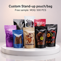 Sachet Doypack Personnalisé pour Emballage Alimentaire avec Logo, Sac Ziplock en Mylar, Emballage Barrière en Feuille d'Aluminium pour Snacks