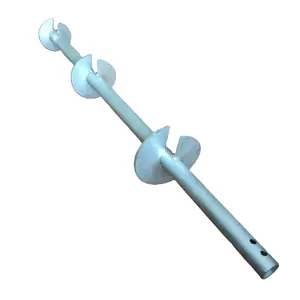 Supports de fondation solaires Vis de terre d'ancrage Fils tubulaires de terre en acier galvanisé et extension - Product Image 1