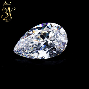 Bán buôn 2x3mm 13x18mm 5A + màu trắng Tổng Hợp Kim Cương lỏng CZ Đá rực rỡ Zircon lỏng đá quý Lê cắt Cubic Zirconia - Product Image 4