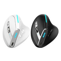 Siap Kirim Mouse Vertikal Nirkabel 2.4G + BT Pengiriman Cepat Ergonomis RGB Isi Ulang Gaming Mouse Dropshipping untuk Laptop PC