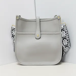Bolsa de ombro feminina vintage unissex de couro PU, bolsa mensageiro de design simples para mulheres, bolsa crossbody