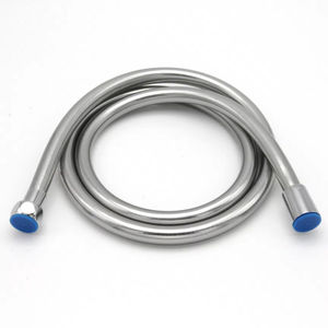 Manguera de Ducha de PVC Plateada de Diseño Flexible, Resistente a la Alta Presión, Antideslizante, Manguera de Repuesto para Baño - Product Image 1