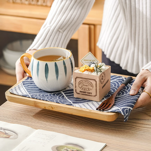 Factory Direct Sale Pumpkin Shape Cartoon Design Eco-friendly Stoneware Ceramic Coffee Mug Blue Pattern <b>Orange</b> Rim Dishwasher - Product Image 2