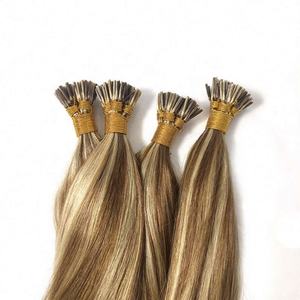 Extensions de cheveux brésiliennes I-Tip Remy vierges, alignées sur les cuticules, de 22 à 40 pouces, sans perte et texture douce - Product Image 1