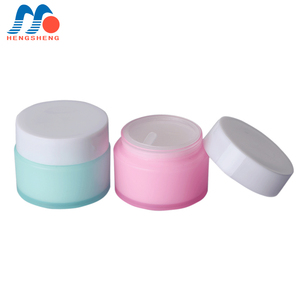 10g 15g acrylic frosted pink PP plastic packaging container cosmetic cream jar