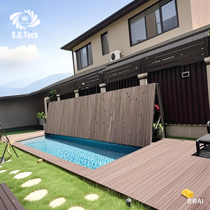 Couronne d'eau <span class=keywords><strong>Meilleure</strong></span> vente Intérieur automatique Plancher pliant Pont coulissant <span class=keywords><strong>Piscine</strong></span> Couverture de sécurité Imperméable <span class=keywords><strong>Piscine</strong></span> au <span class=keywords><strong>sol</strong></span> - Product Image 5
