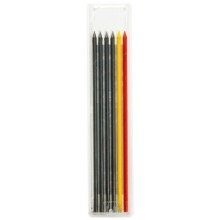 Recharges de crayons de charpentier Tesmo, mine de graphite ronde de 2,8 mm, lot de 6, fabriquées en Corée du Sud pour le marquage dans le travail du bois et l'installation - Product Image 4