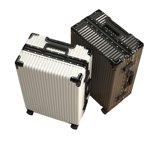 Logo personnalisé 24 pouces grand bagage de voyage durable en acier inoxydable ABS tige en aluminium cadre <span class=keywords><strong>valise</strong></span> de luxe pour 20 pouces - Product Image 1