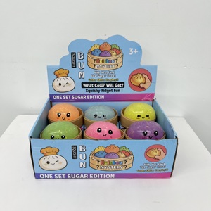 Jouet Squishy Bao Bun Lumineux et Pailleté pour Halloween, Doux à Presser, Anti-stress, Boîte Mystère avec Cuiseur Vapeur - Entrepôt USA - Product Image 2