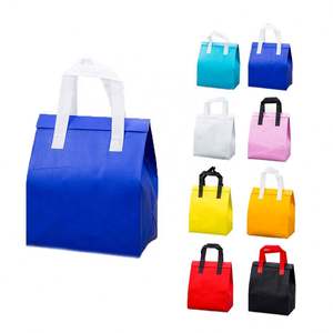 Sac isotherme personnalisé en non-tissé, imperméable, avec logo sur mesure, pour pique-nique et livraison de repas, vente en gros aux États-Unis - Product Image 1