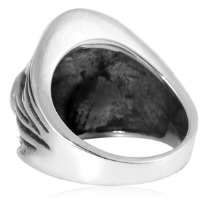 Yunnique – bague à la mode en forme de crâne pour hommes, bijoux en argent, design rétro Punk, cadeau - Product Image 4