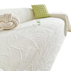 <b>Sofa</b> <b>Cover</b> Fabric One Piece Anti Cat Scratch Modular <b>Sofa</b> HLF Banana Leaf Jacquard White 145-185CM Spring 2026 - Product Image 4