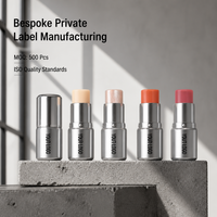 Stick illuminateur à l'huile de graines de quinoa, éclat rosé, marque privée OEM ODM, végan, sans cruauté, beauté durable, kit professionnel pour le visage
