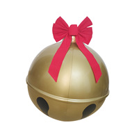 Nouvelle Arrivée Boule de Noël Gonflable en PVC de 60 cm Faite à la Main de Haute Qualité pour Décoration Extérieure de Cour avec Nœud