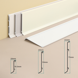 Moulure de plancher de <span class=keywords><strong>plinthe</strong></span> murale en aluminium léger pour bâtiment de grande hauteur panneau de manipulation facile <span class=keywords><strong>plinthe</strong></span> en métal étanche - Product Image 4