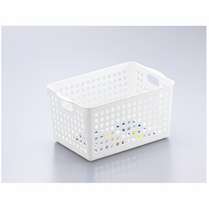 Cesto di stoccaggio profondo bianco Inomata - Product Image 1