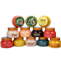 S&Soak Gecustomizeerde Biologische Veganistische Verlichtende Huidverzorging Hydraterende Fruit Exfoliërende Zout Suiker Private Label Body Cream